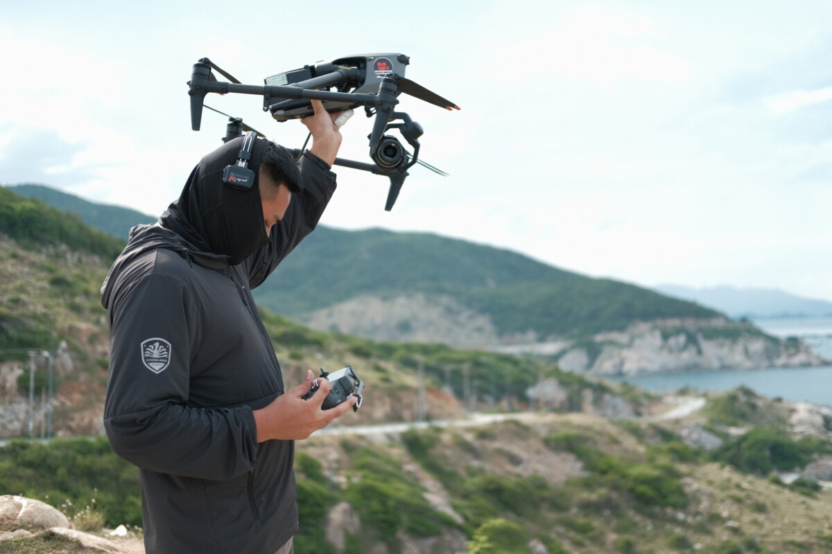 ứng dụng flycam trong quay phim sự kiện xe