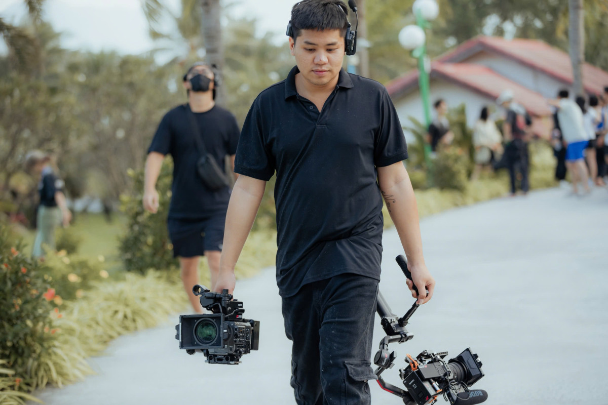 sau khi quay xong TVC
